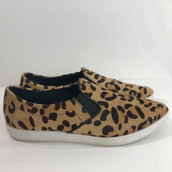 Steve Madden Leopard Print Pointed Toe Loafers - Picture 1 of 6
